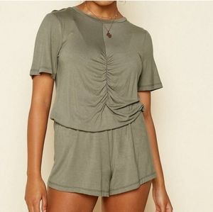 NWT Dippin' Daisy's The So Fine Romper - Seagrass - Woman's Large